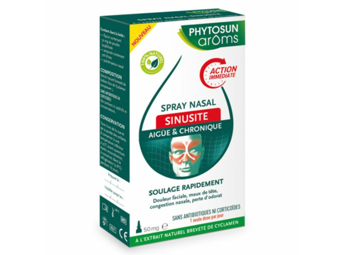 Spray nasale Sinusite 50mg Phytosun Aroms