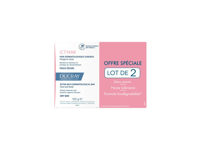 DUCRAY ICTYANE PAIN S/G 100G BT 2