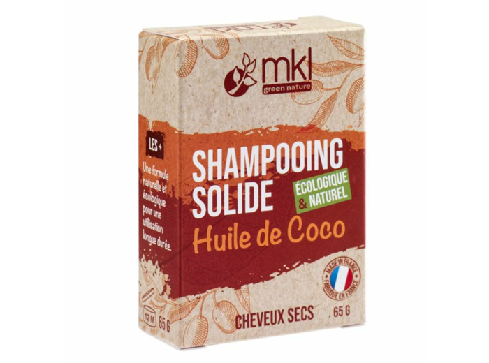Shampooing Solide A L'huile De Coco 65gr Cheveux secs Mkl