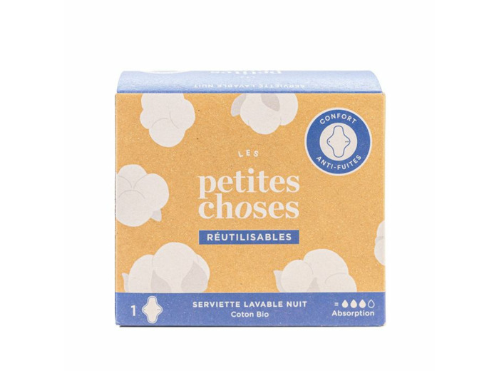 Serviette Lavable Nuit Coton Bio x1 Les Petites Choses