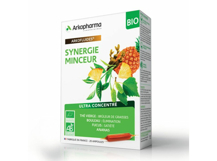 Synergie Minceur Bio 20 Ampoules Arkofluides Arkopharma