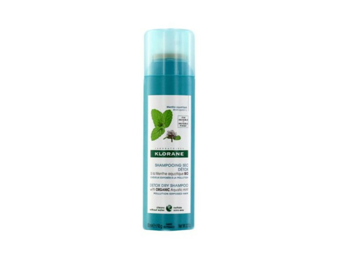 Shampooing sec Detox 150ml Menthe Aquatique Cheveux exposés à la pollution Klorane