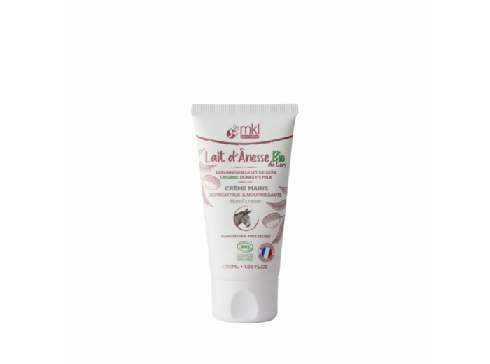 Crème mains Lait dÂnesse certifiée COSMOS ORGANIC 50ml Mkl