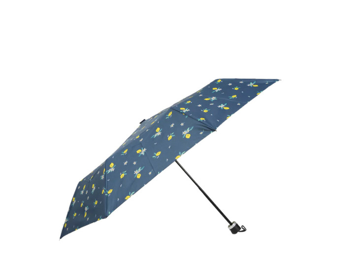 Isotoner Parapluie Femme Pliant Manuel Citron Jaune