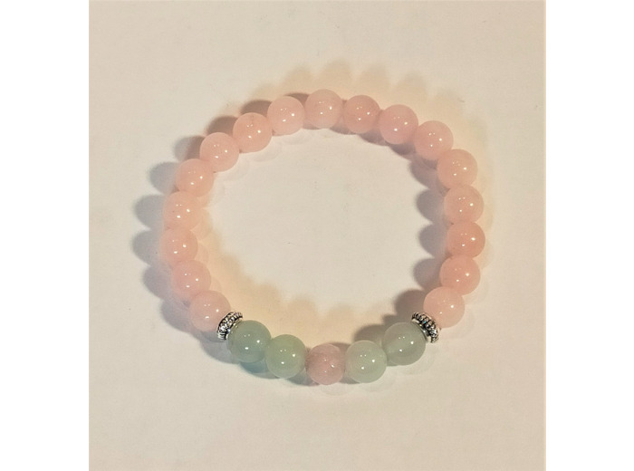Bracelet quartz rose/aventurine