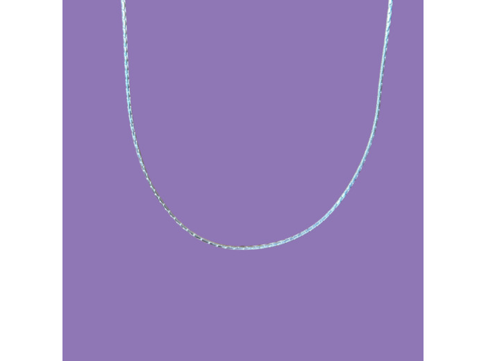CHAÎNE ARGENT MAILLE HARICOT