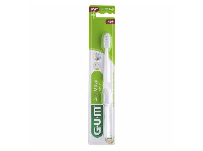 Recharges Brosse à Dents Blanche x2 Sonic Daily Gum