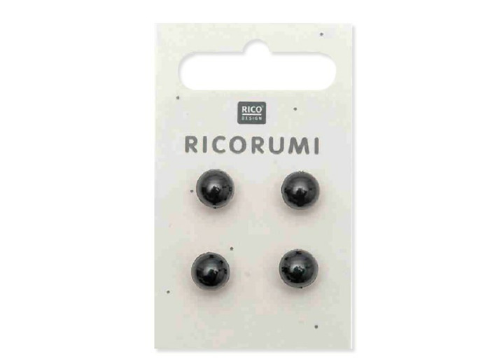 Bouton œil peluche - 8.5 mm