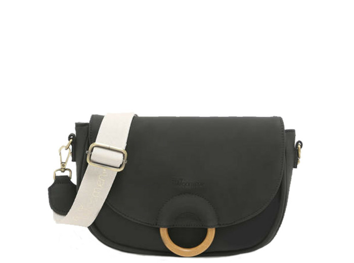 Woomen Crocus Sac Porté Travers Végan M Black