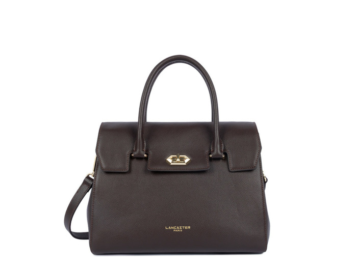 Lancaster Milano Cosmos Sac A Main Cabas 547-56 Marron Foncé