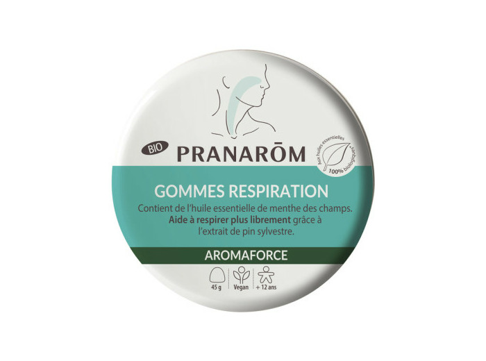 PRANAROM GOMMES RESPIRATOIRES BIO BTE45G