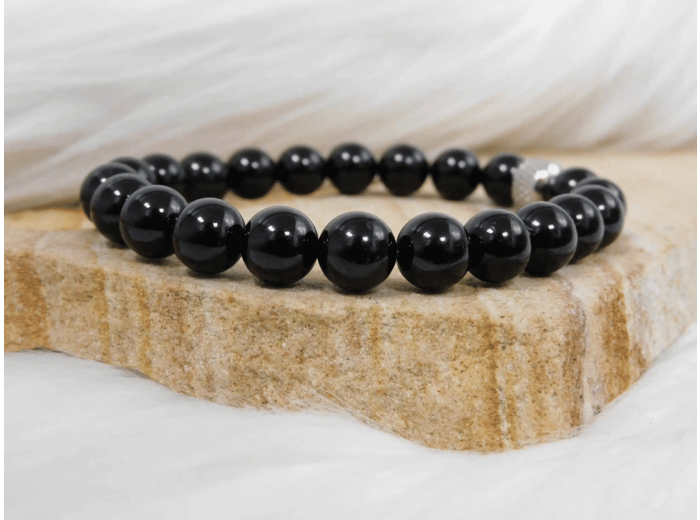 BRACELET SPINELLE NOIRE