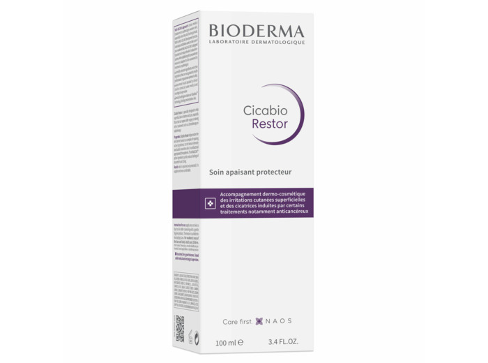 Soin apaisant protecteur 100ml Cicabio Restor accompagnement dermo-cosmétique des irritations cutanées Bioderma