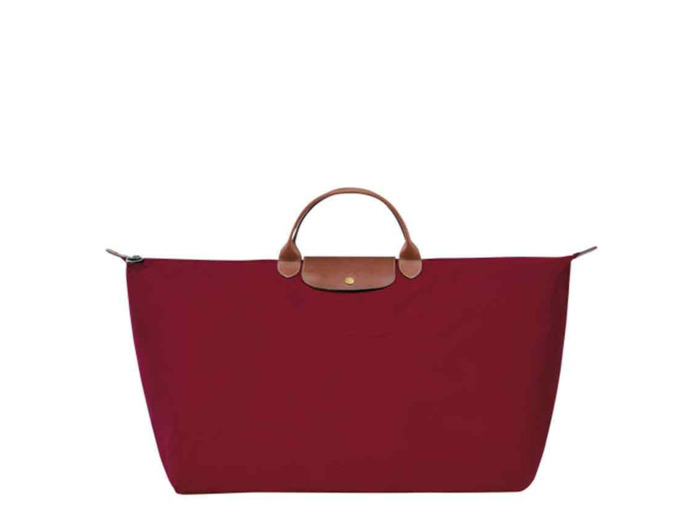 Longchamp Le Pliage Original Sac de Voyage M Rouge