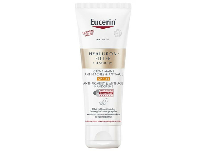 Crème Mains Anti-taches & Anti-âge 75ml Hyaluron-Filler + Elasticity Eucerin