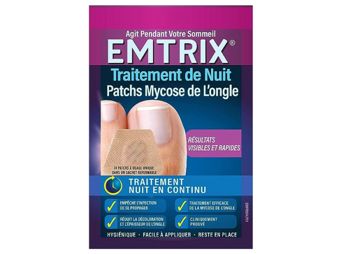 EMTRIX TRAITEMENT MYC ONGLE NUIT 14 PATCH