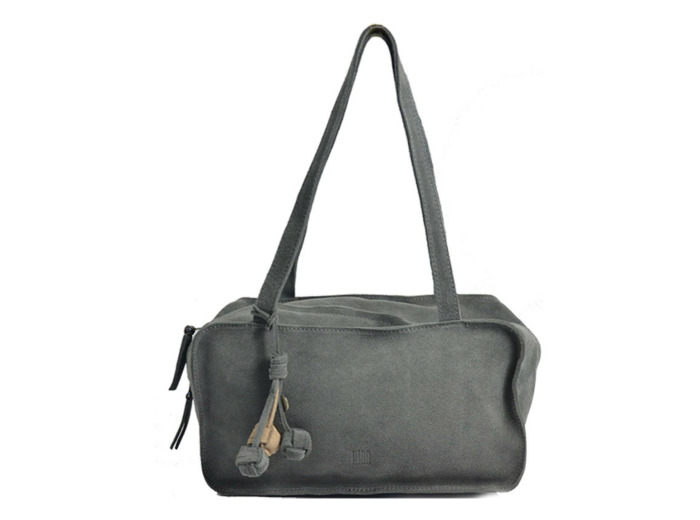 Biba Blaine Sac Porté Epaule en Cuir Velours BLI1L Azul Navy