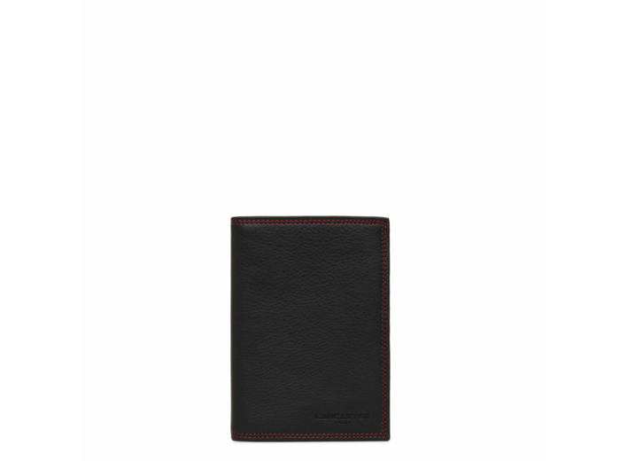 Lancaster Soft Vintage Homme Portefeuille 120-13 Noir Rouge