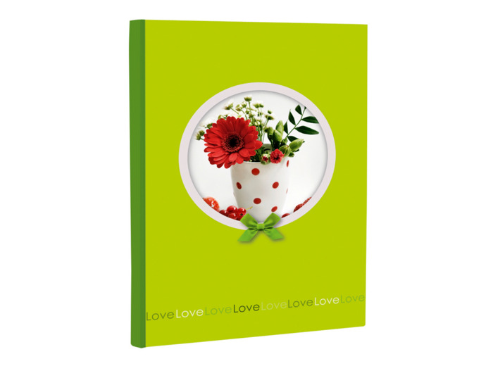 Cahier rembordé "Rosalie" - Gerbera
