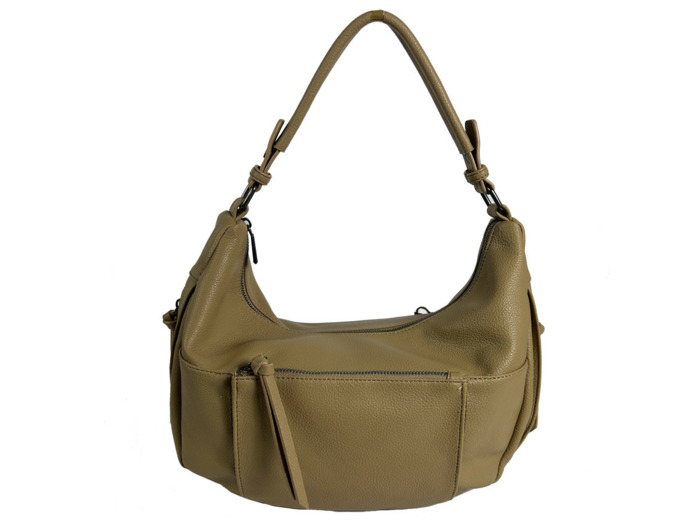 Farfouillette Grand Sac Besace Similicuir Grainé Sable