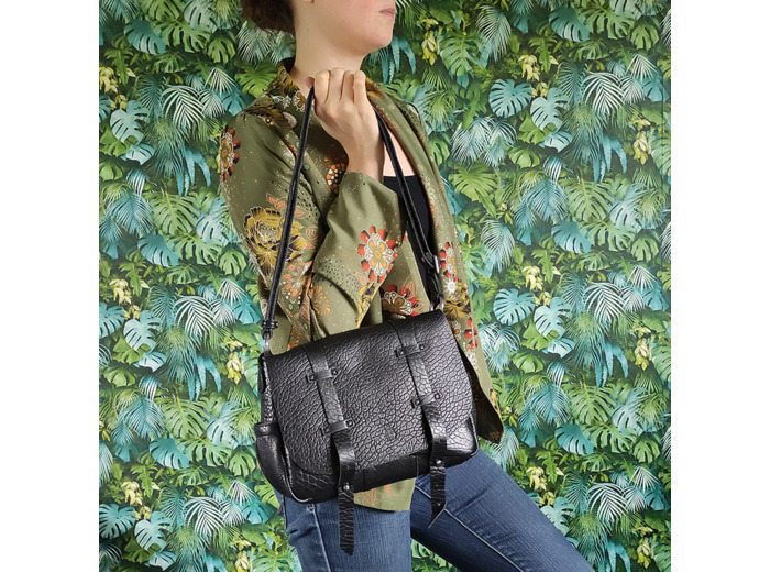 Mila Louise Bess E Sac Porté Travers cuir bulle Noir