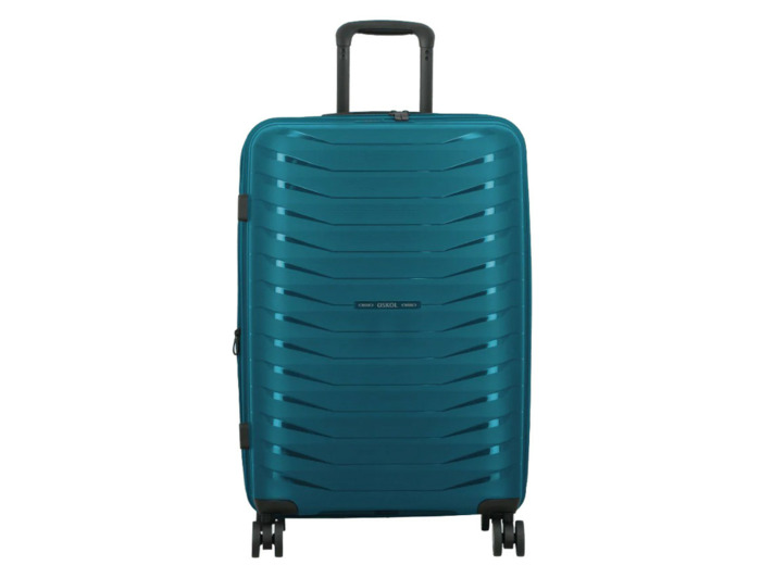 Jump Inlu Valise Rigide Extensible 4 Roues Tsa 68Cm Bleu Pétrole