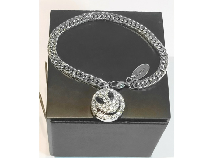 Bracelet en chaîne smile