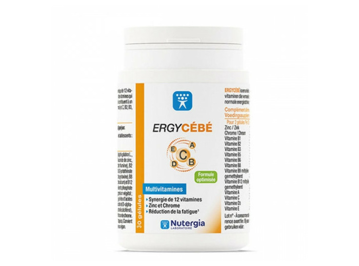 Ergycebe 30 Gélules Multivitamines Nutergia