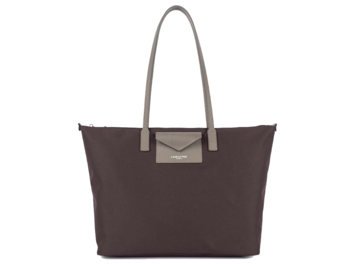 Lancaster Smart Kba Grand Sac Cabas Porté Épaule 516-31 Bordeaux Taupe
