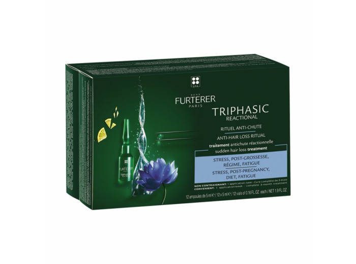 Reactional Traitement Antichute Reactionnelle 12x5ml Triphasic René Furterer