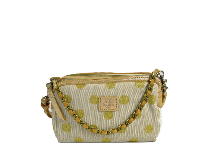 Mila Louise Mama XS DB Petit Sac Trotteur Pois Jaune