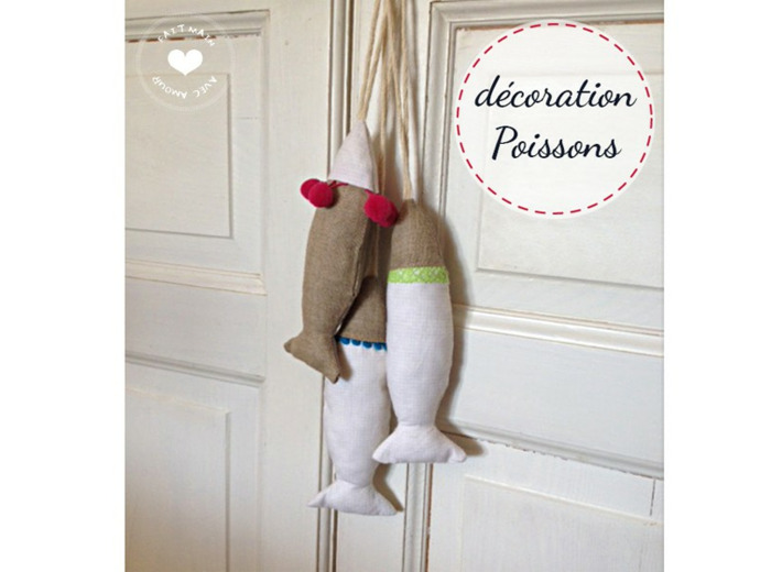 Décoration suspension - poissons