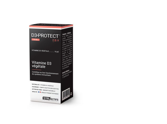 D3 Protect 20ml Vitamine D3 végétale Synactifs