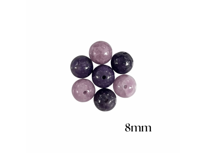 PERLES LÉPIDOLITE