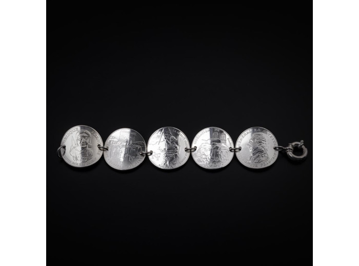 Bracelet 5 pièces de 100 francs « Liberté»