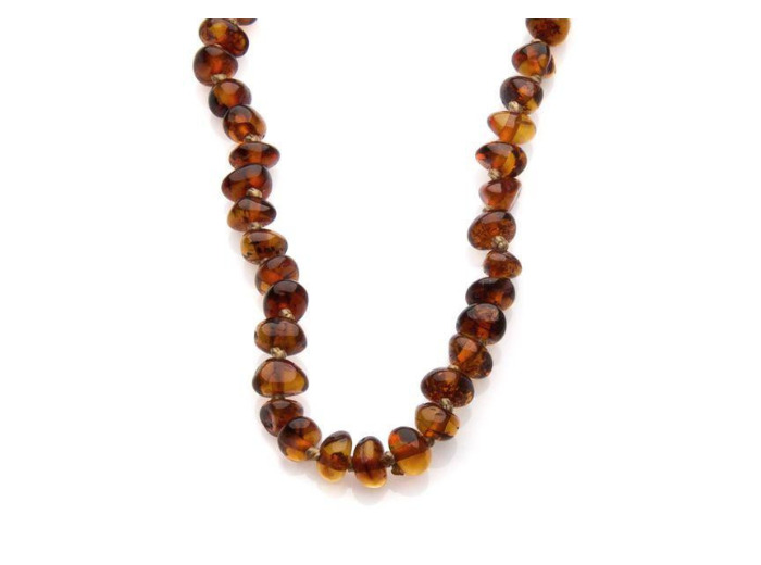 COLLIER BÉBÉ AMBRE COGNAC