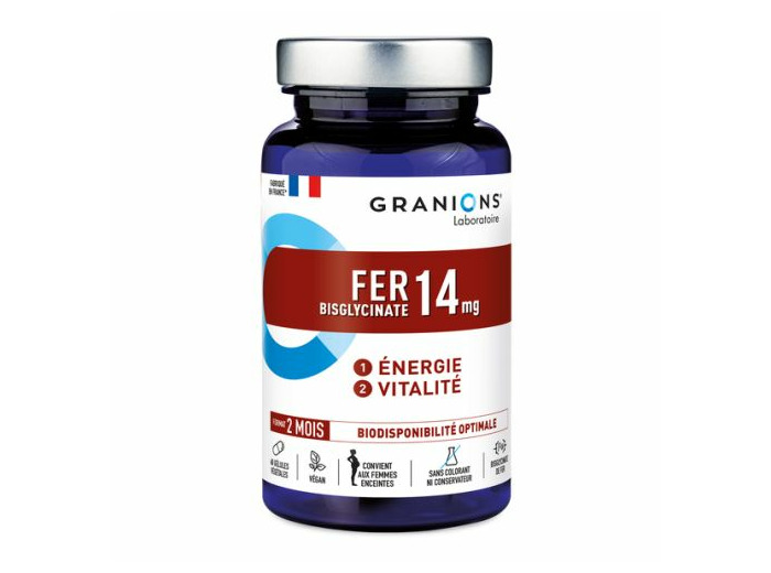 Fer 60 gélules Energie et vitalité Granions