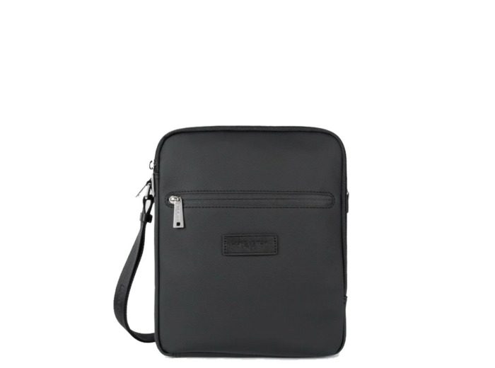 Lancaster Storm Sacoche 2 Compartiments Pour Homme En Toile 305-35 Noir