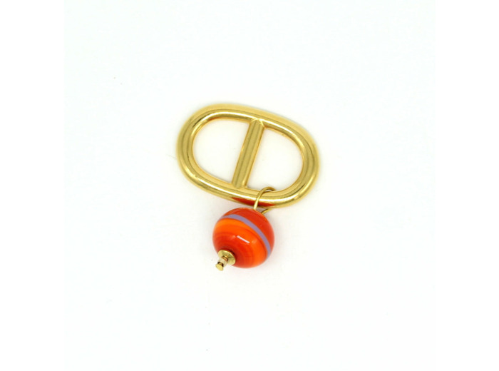 Accroche-foulard Murano orange