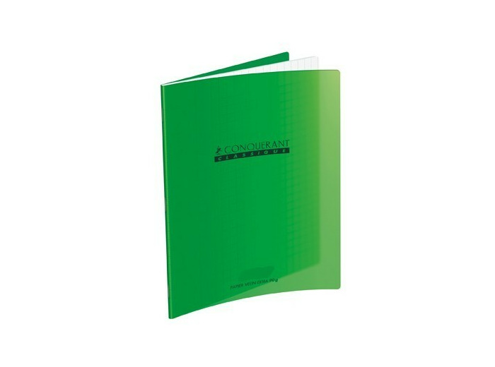 Cahier 17x22 - 32 pages - Séyès - Polypro vert