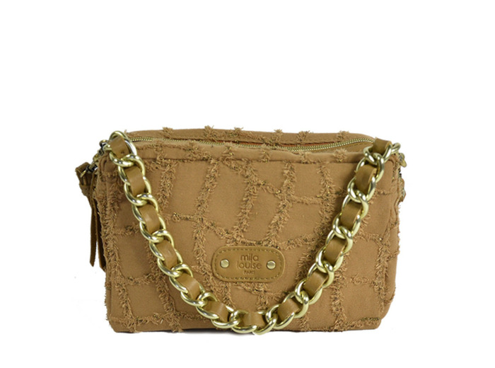Mila Louise Mama GF2 Sac Trotteur Toile Fantaisie Caramel