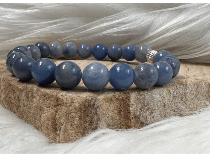 BRACELET AVENTURINE BLEUE