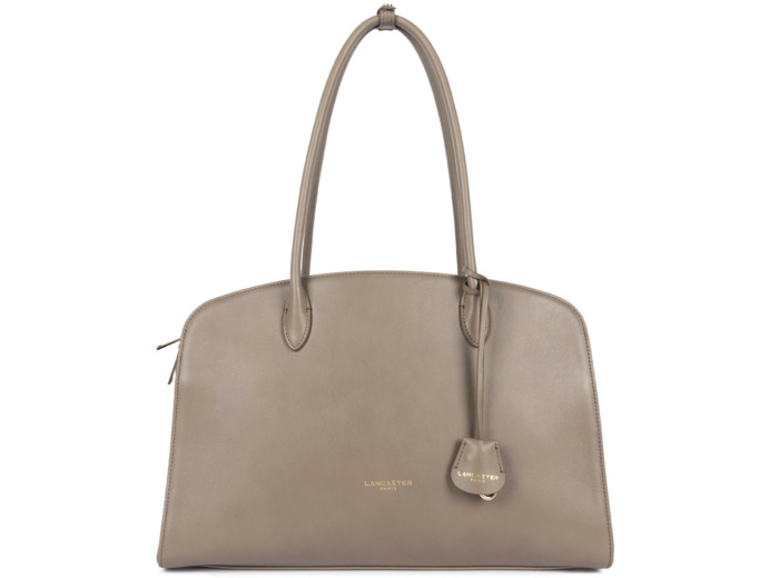 Lancaster Mademoiselle Bonnie Grand Cabas Aux Anses Longues 572-131 Sable Fonce