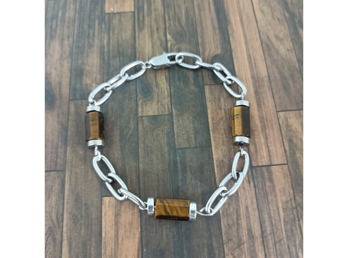 Bracelet chaîne œil de tigre