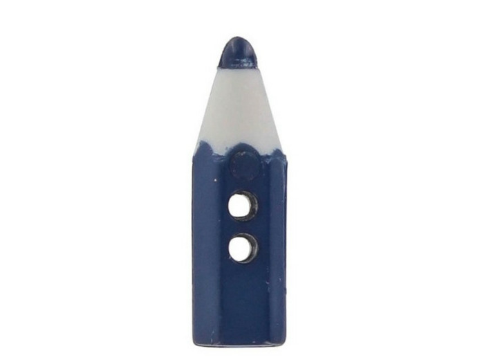 Bouton petit crayon bleu