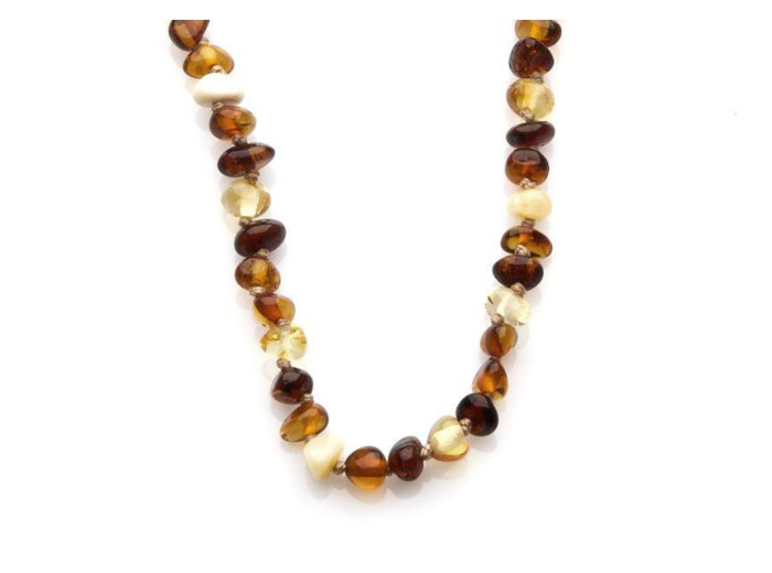 COLLIER BÉBÉ AMBRE MULTICOLORE