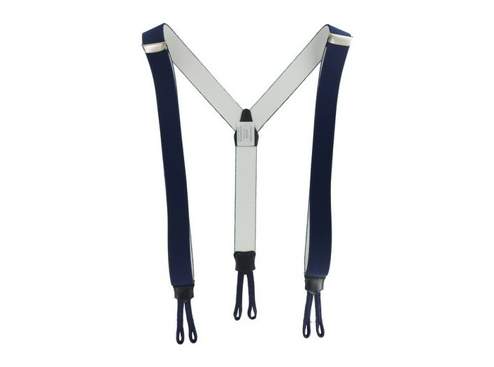 Bretelles Hercule avec pattes tressées marine 140 cm