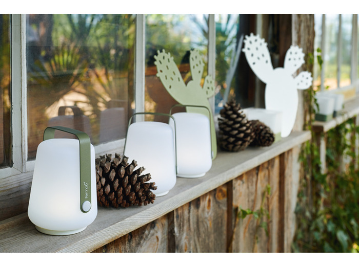 Lot de 3 lampes H12cm - Cactus