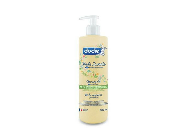 Huile lavante bebe 3 en 1 500ml Visage corps et cheveux Dodie