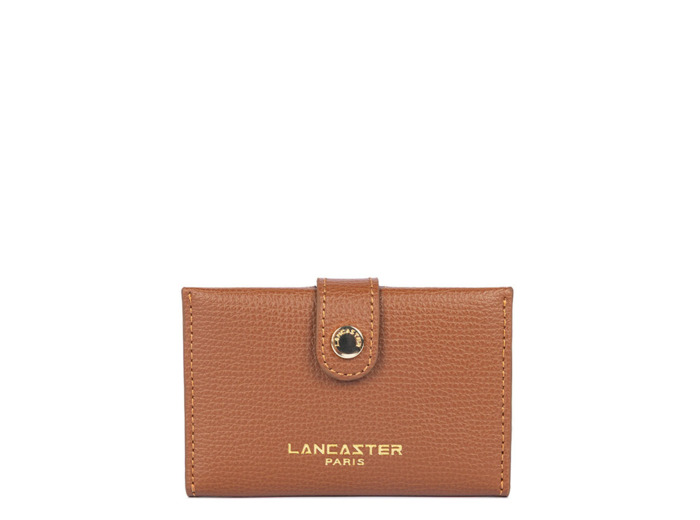 Lancaster Sierra Porte Cartes En Cuir Grainé 138-011 Camel